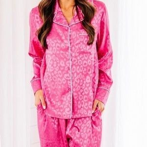 Leopard Satin Pajamas